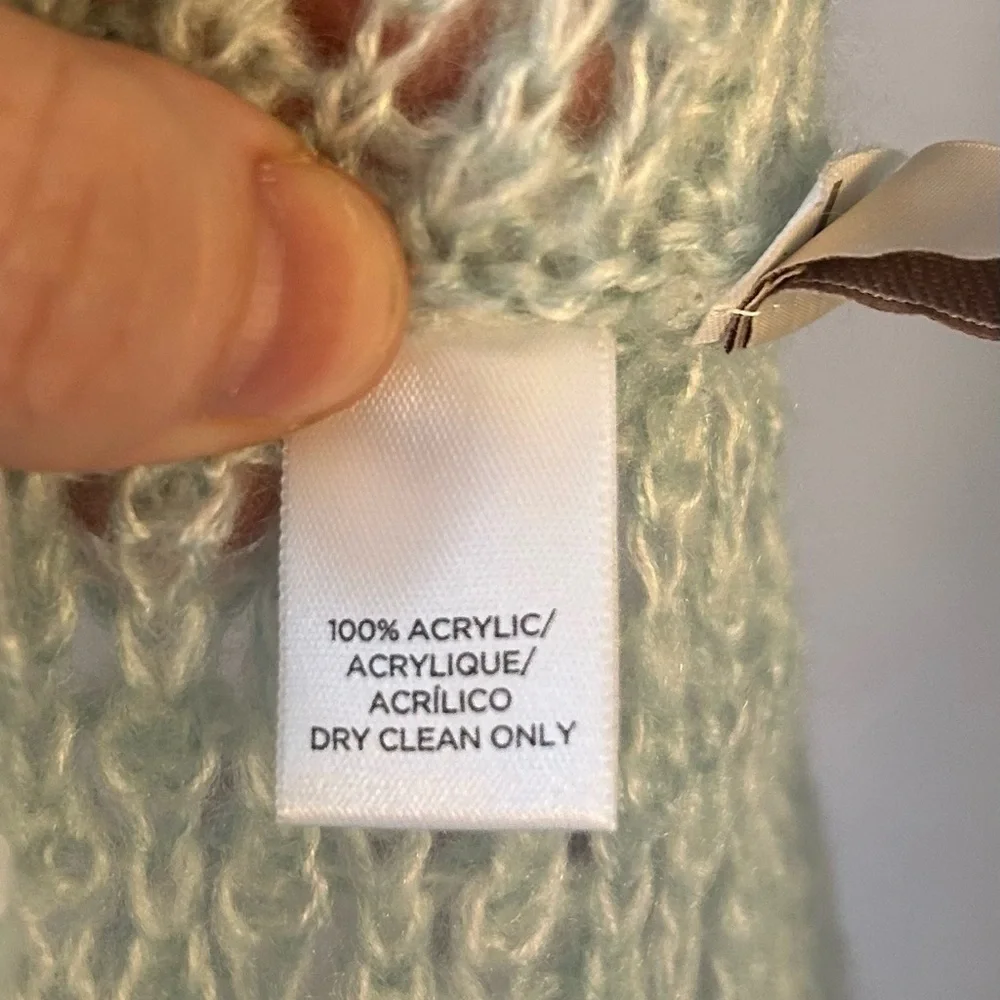LOFT Mint Green Textured Scarf